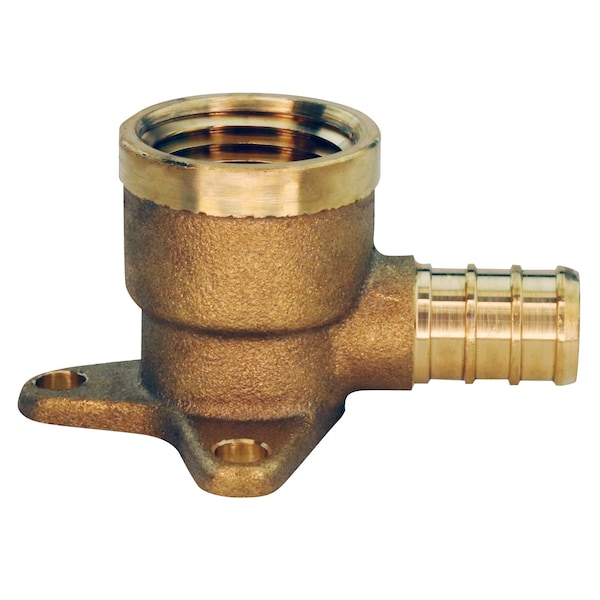 1/2 In. Brass PEX Barb X 1/2 In. Female Pipe Thread Adapter 90-Degree Drop-Ear Elbow